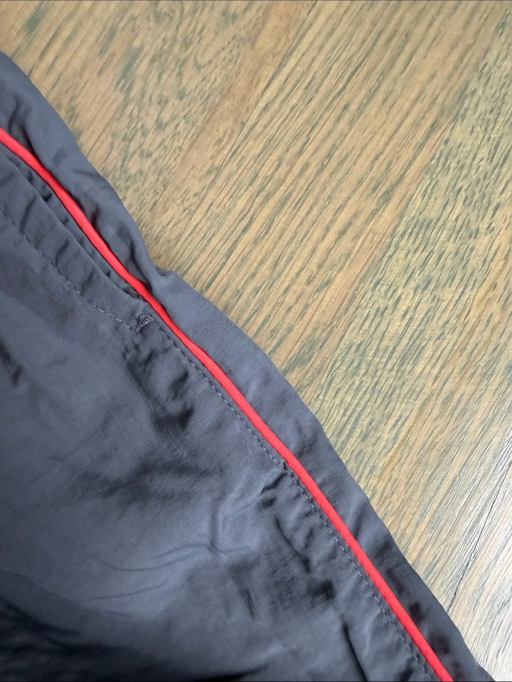 Old Navy Gray Joggers with Red Side Piping